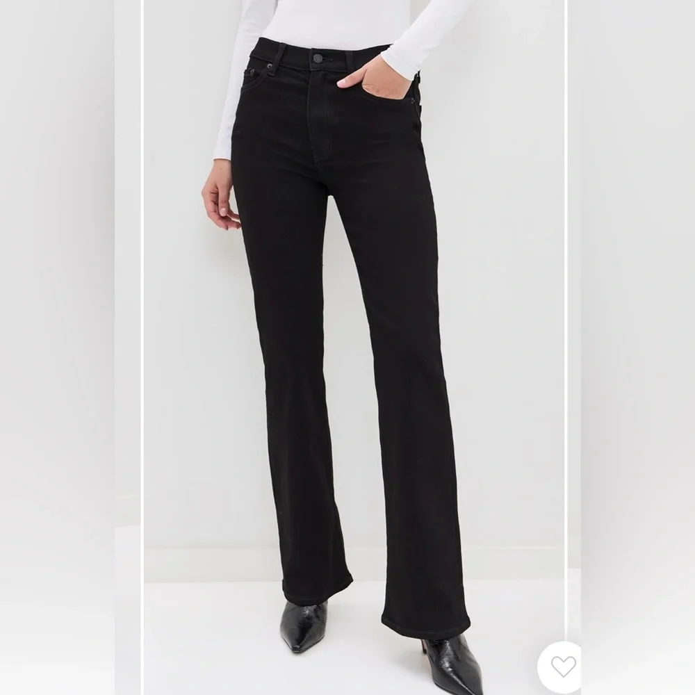 Black denim "covergirl" high rise jeans - Picture 2 of 7